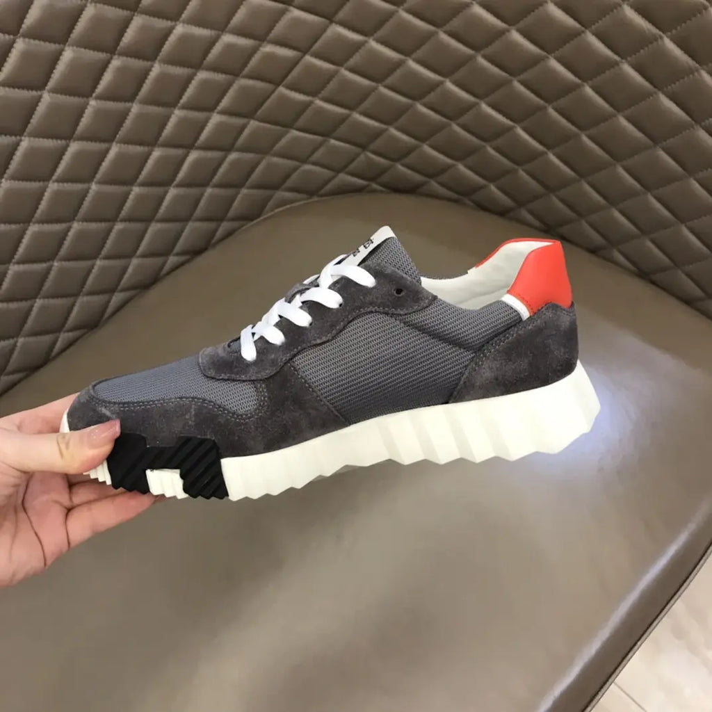 Hermes Bouncing Grey Black Orange Sneakers