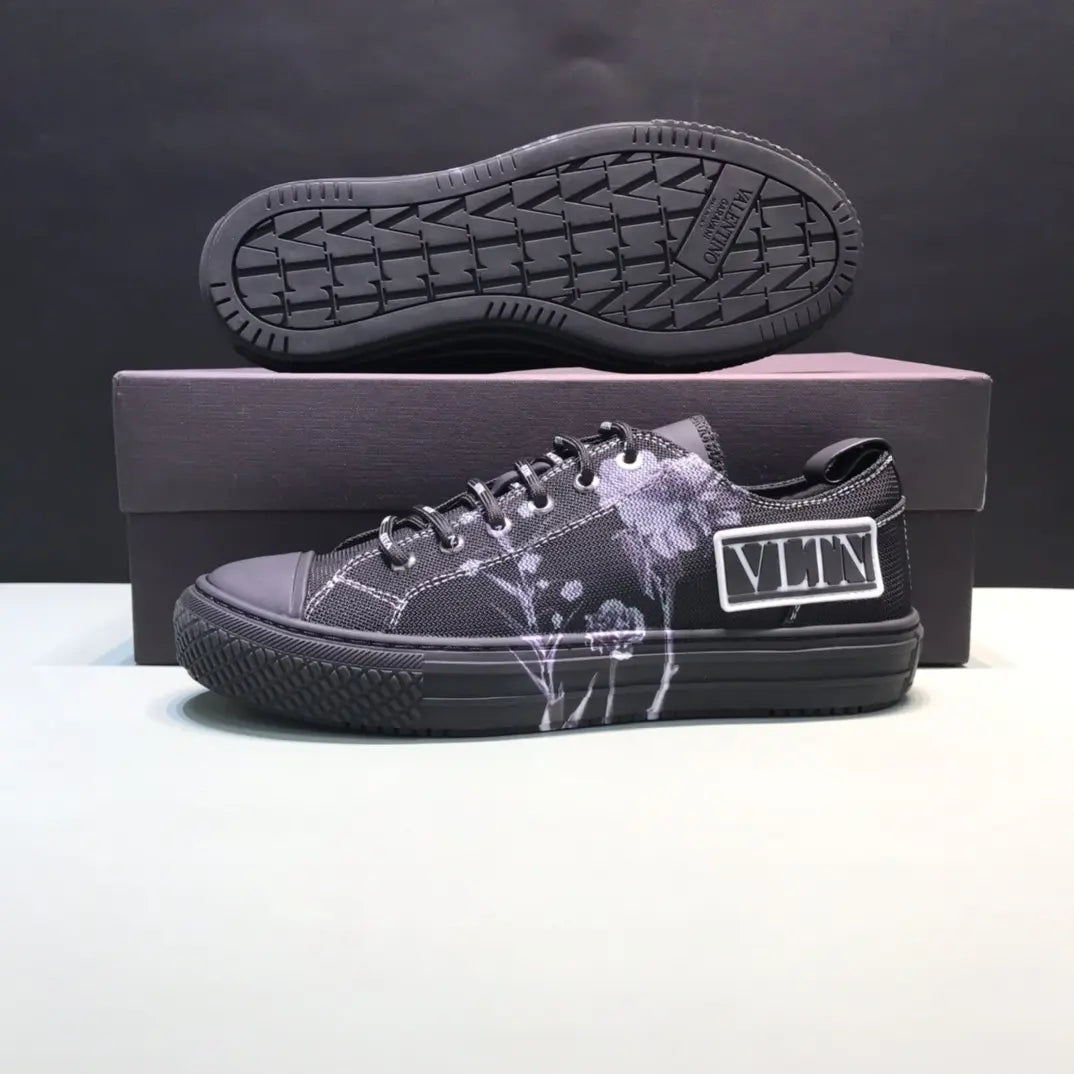 Valentino VLTN Black White Splatter Sneakers