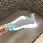 Hermes Bouncing White Light Blue Sneakers