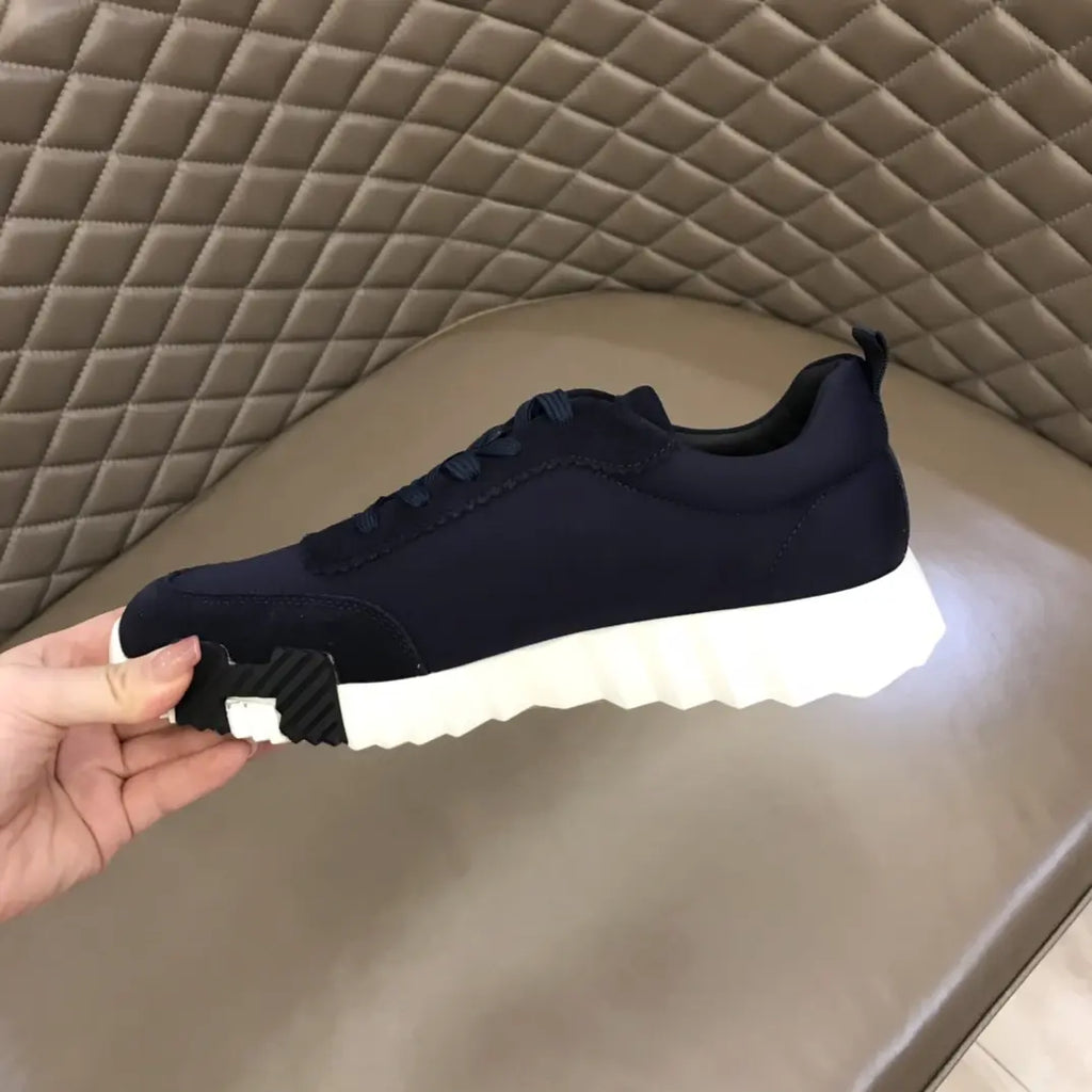 Hermès Navy Blue White Sole Sneakers