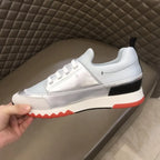 Hermes White Silver Black Red Sneakers