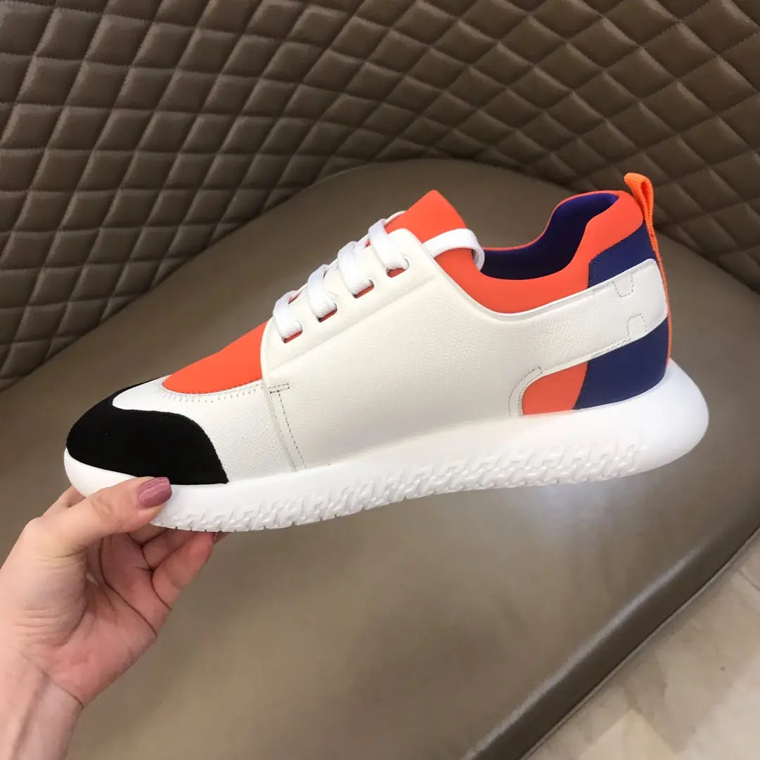 Hermès White Orange Black Blue Sneakers