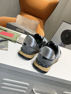 Valentino Rockrunner Camo Grey Black Sneakers
