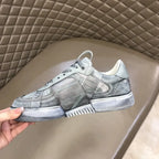 Valentino Garavani Light Grey Metallic Sneakers