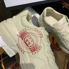 Gucci GG Logo White Red Sneakers