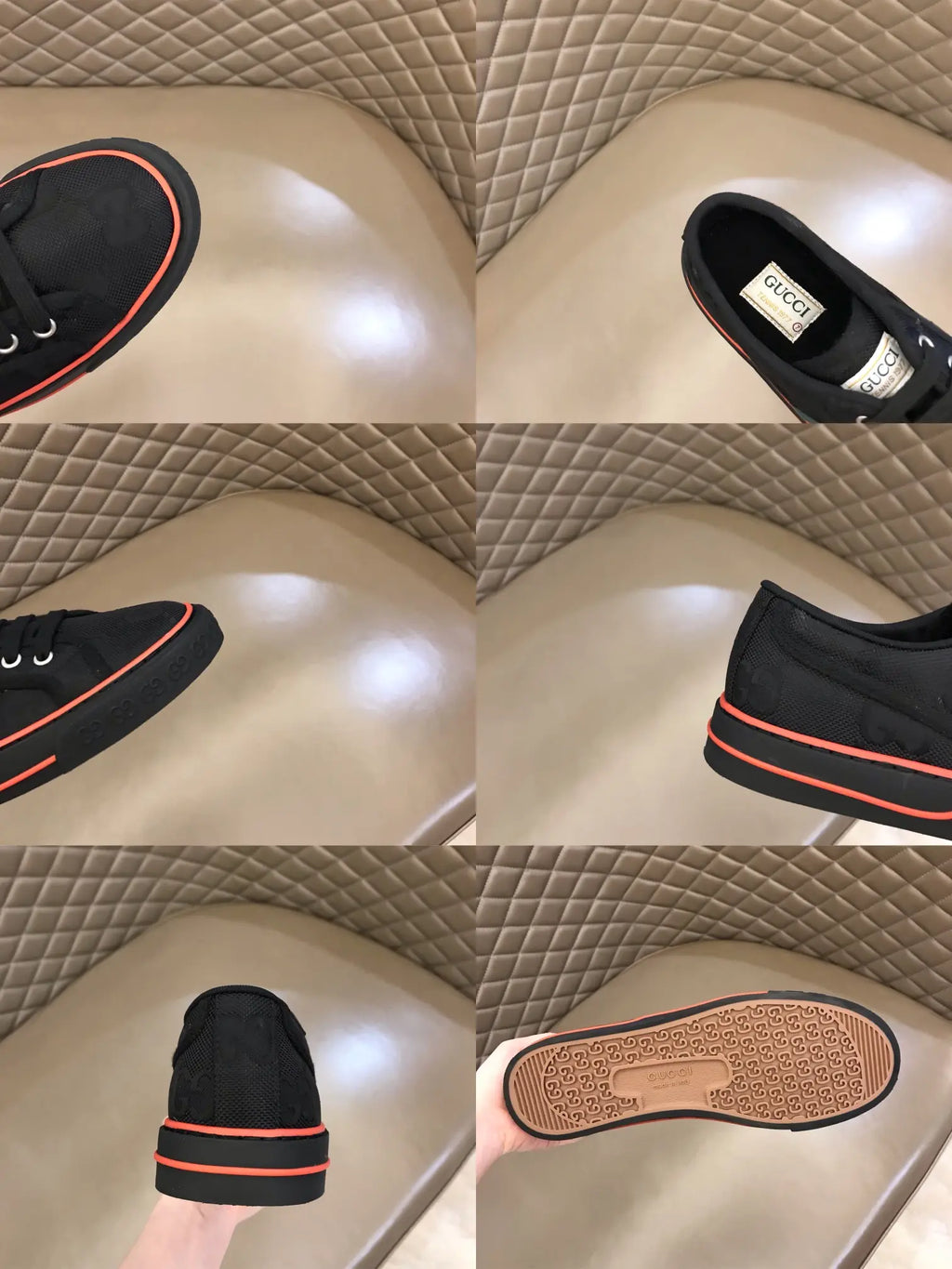 Gucci GG Ace Black Red Sneakers