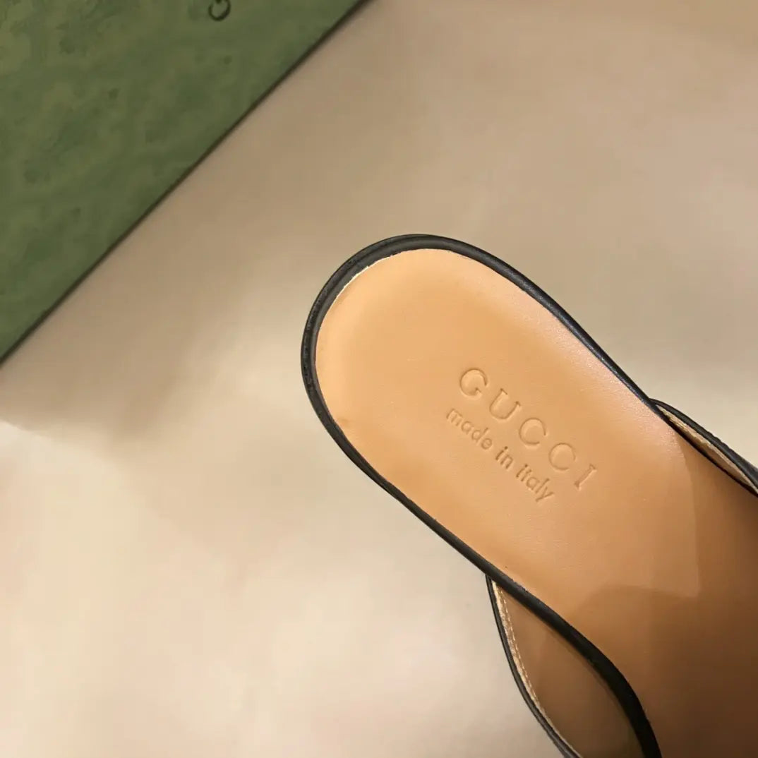 Gucci Horsebit Web Black Mules