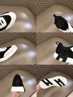 Hermes Bouncing White Black Sneakers