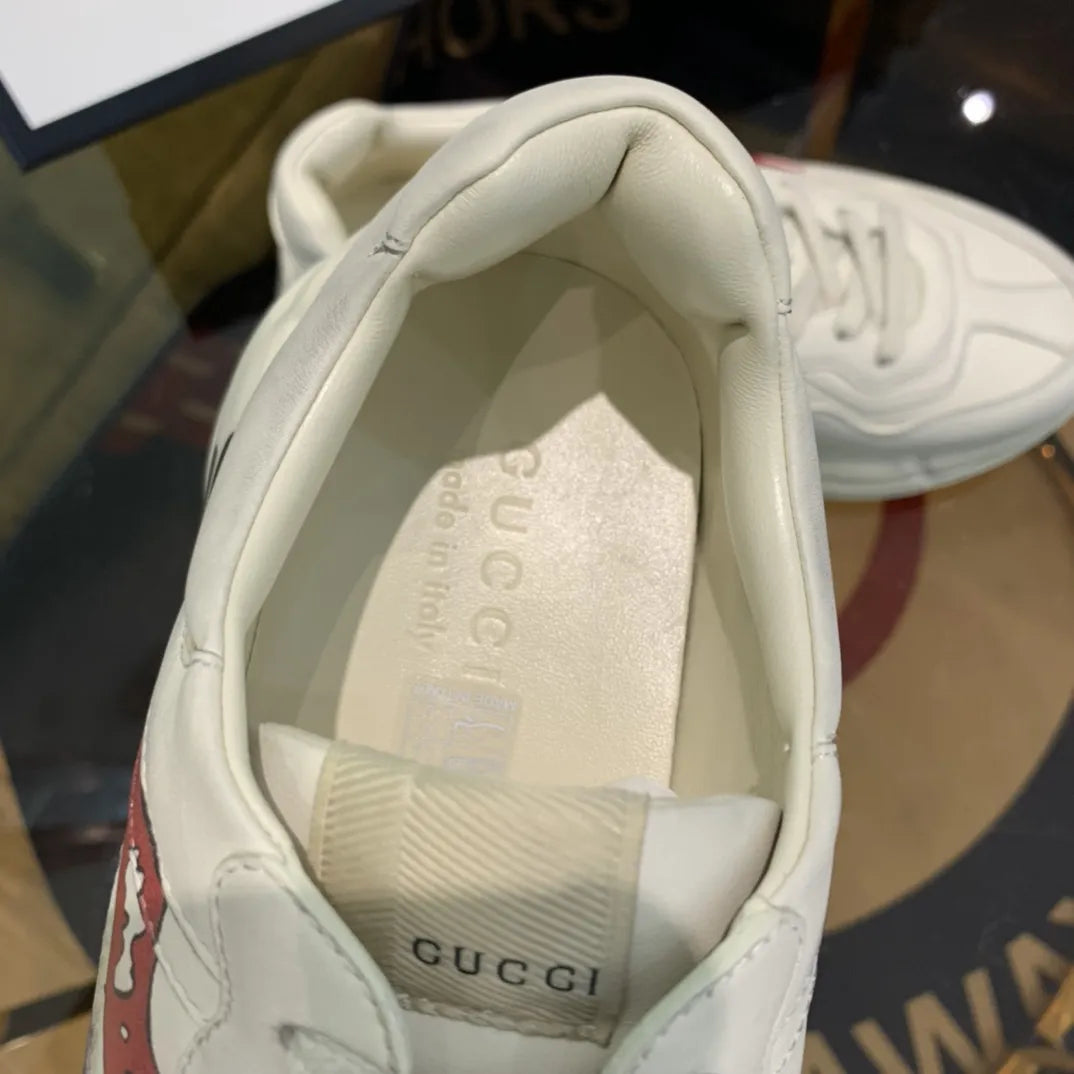 Gucci Rhyton White Red Blue Sneakers