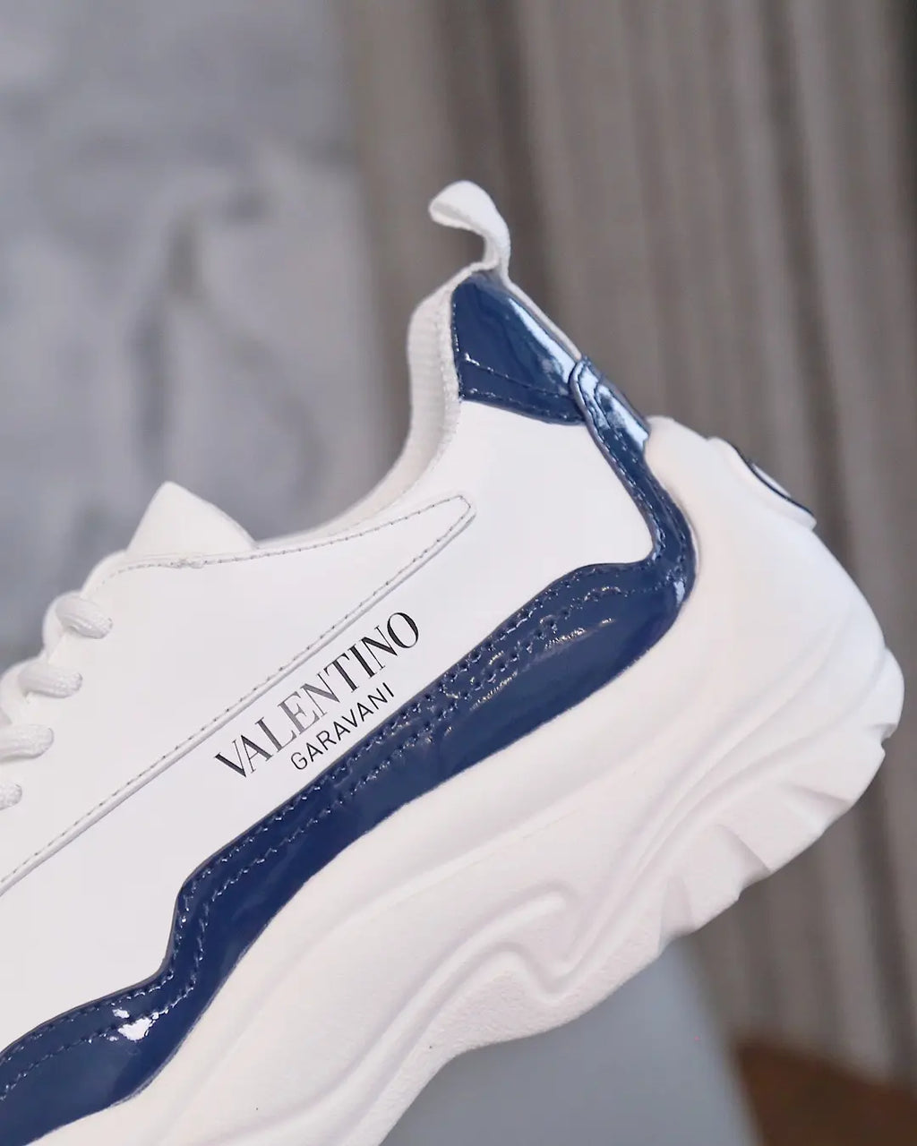 Valentino Garavani White Blue Sneakers