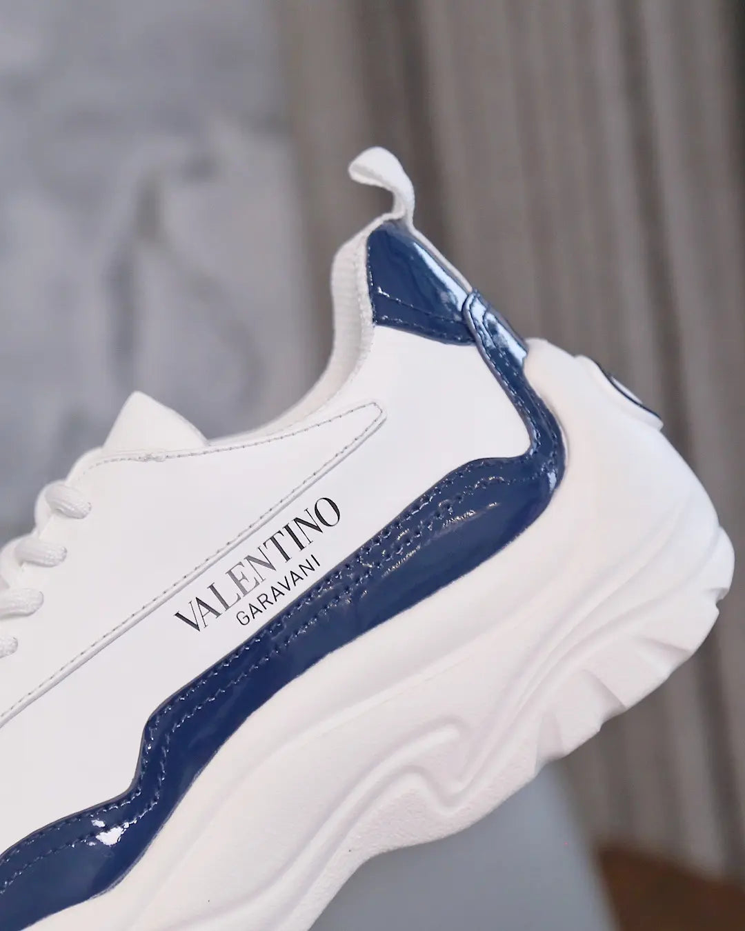 Valentino Garavani White Blue Sneakers