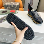 Valentino Rockrunner Navy Black Grey Sneakers