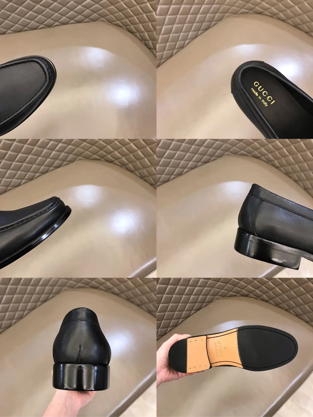 Gucci Horsebit Black Leather Loafers