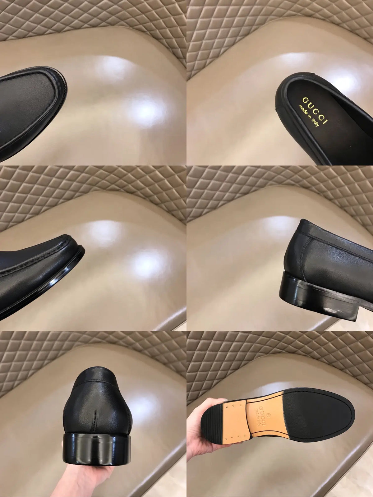 Gucci Horsebit Black Leather Loafers