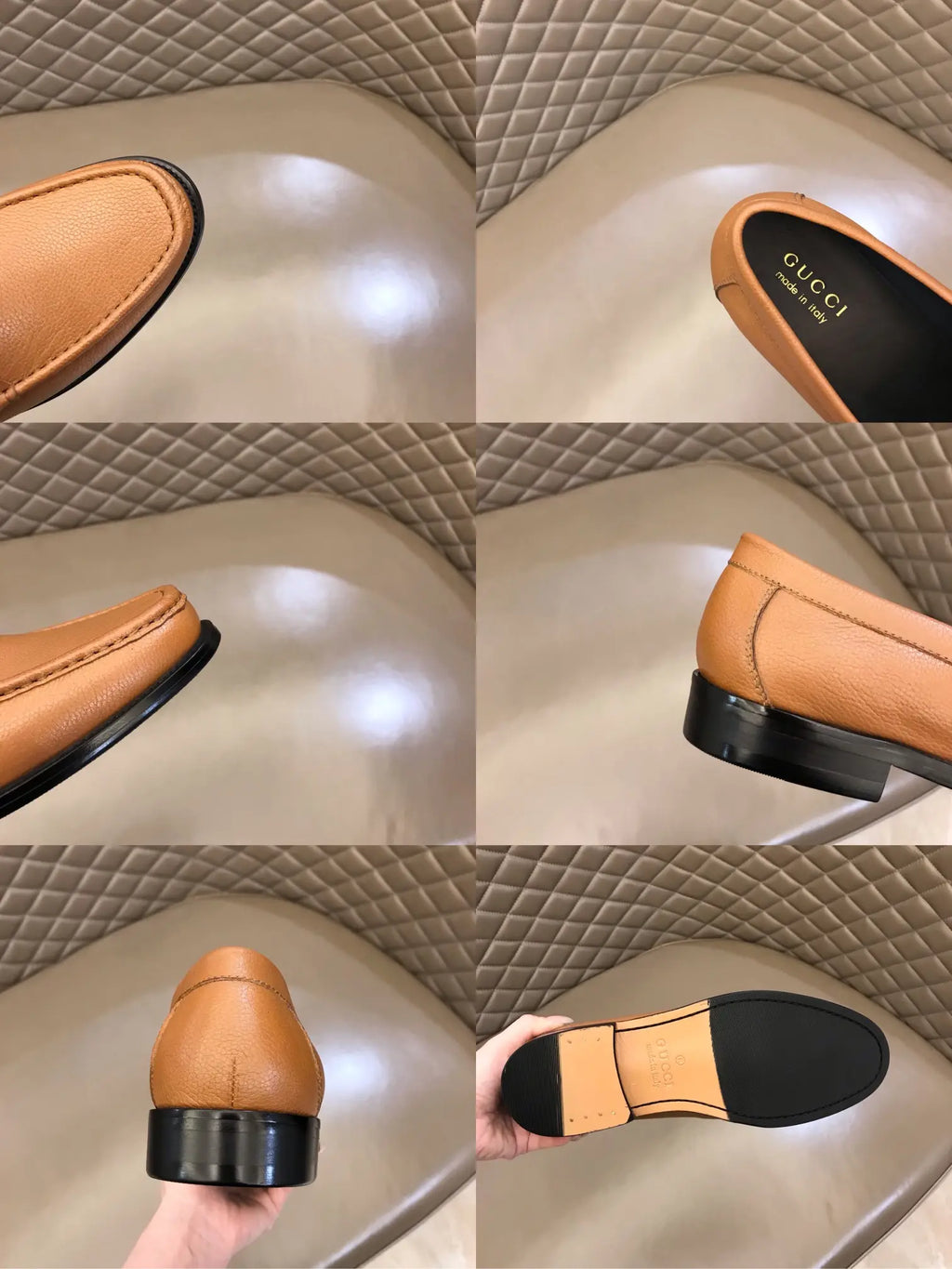 Gucci Horsebit Beige Tan Loafers