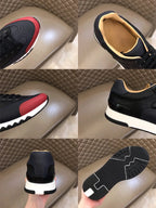 Hermes Bouncing Black Red White Sneakers