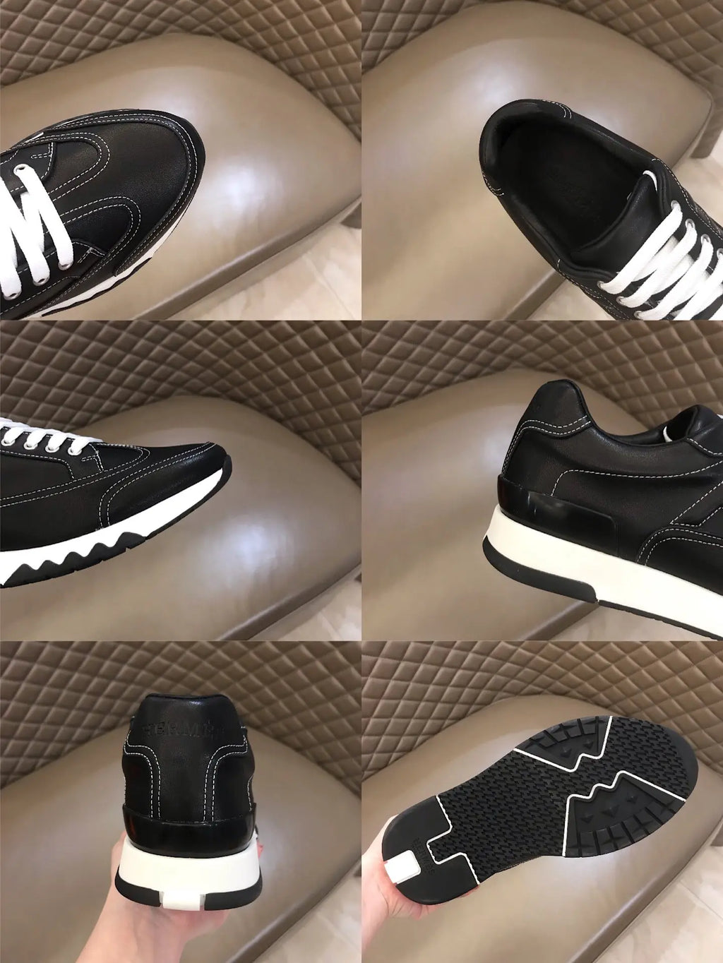 H Paris Bouncing Black White Sneakers
