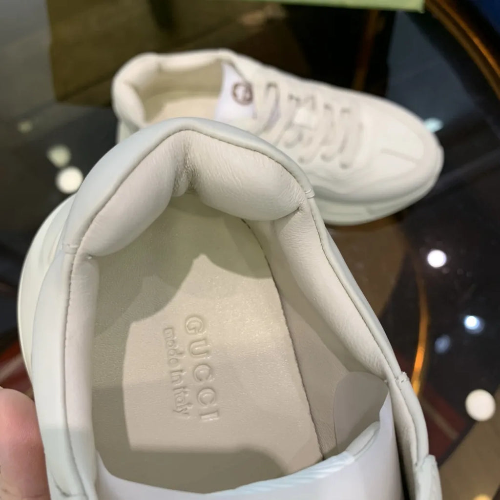Gucci Logo Teddy Bear White Sneakers