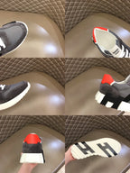 Hermes Bouncing Grey Black Orange Sneakers