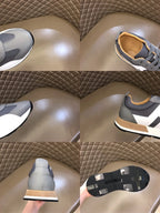Hermes Grey White Black Sneakers