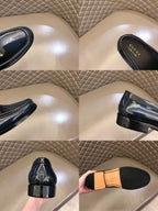 Gucci Horsebit Patent Navy Blue Loafers