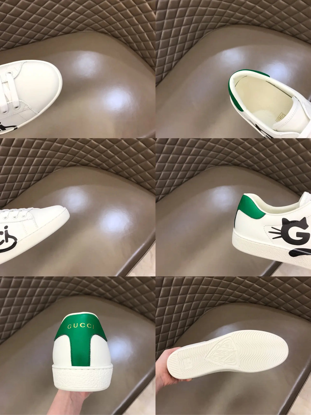 Gucci Ace White Green Sneakers