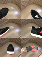 Hermès Paris Black Red White Sneakers