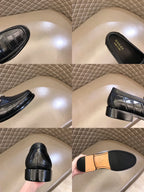 Gucci Horsebit Black Crocodile Loafers