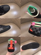 Gucci GG Supreme Black Red Green Sneakers