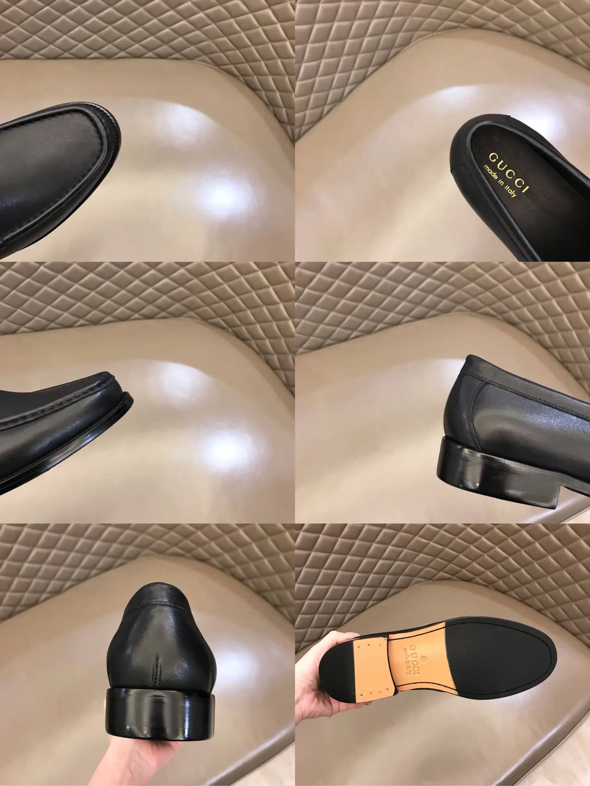 Gucci Horsebit Black Leather Loafers