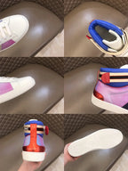 Gucci High Top White Blue Red Sneakers