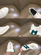 Hermes Paris White Sneakers