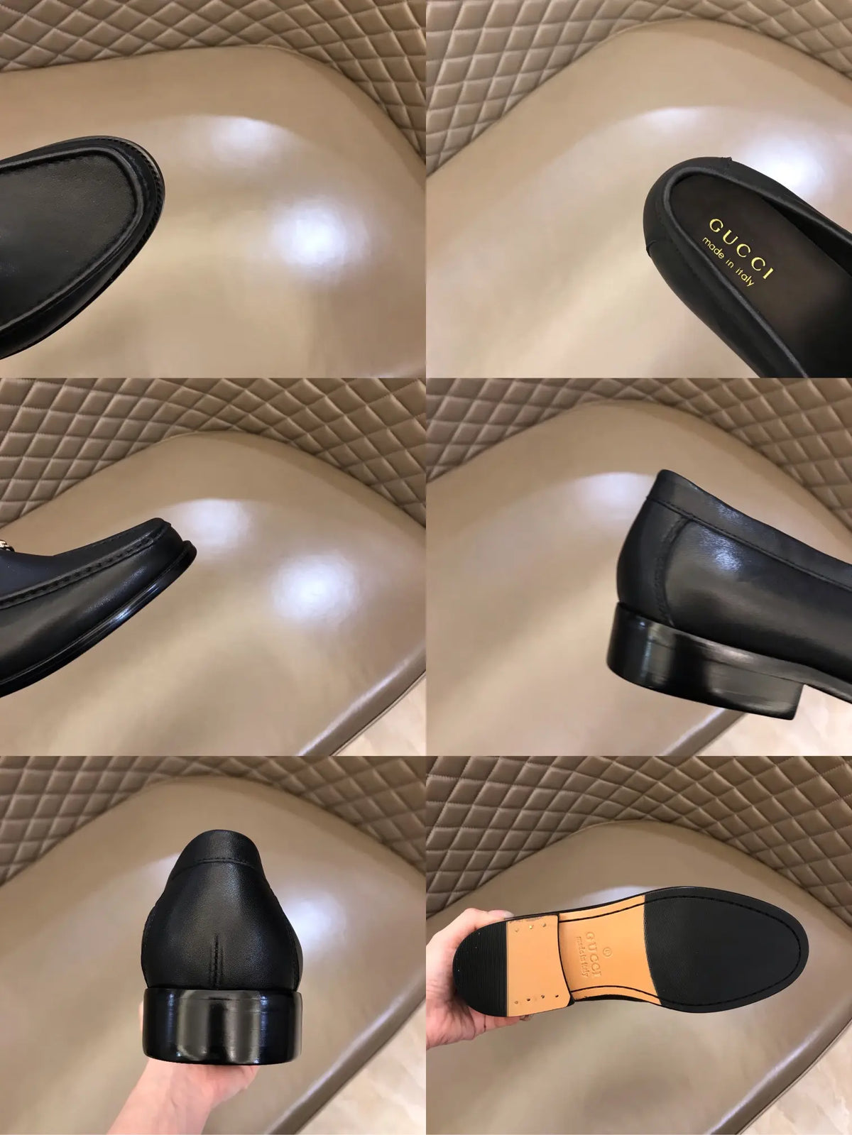 Gucci Horsebit Moccasin Black Leather Loafers