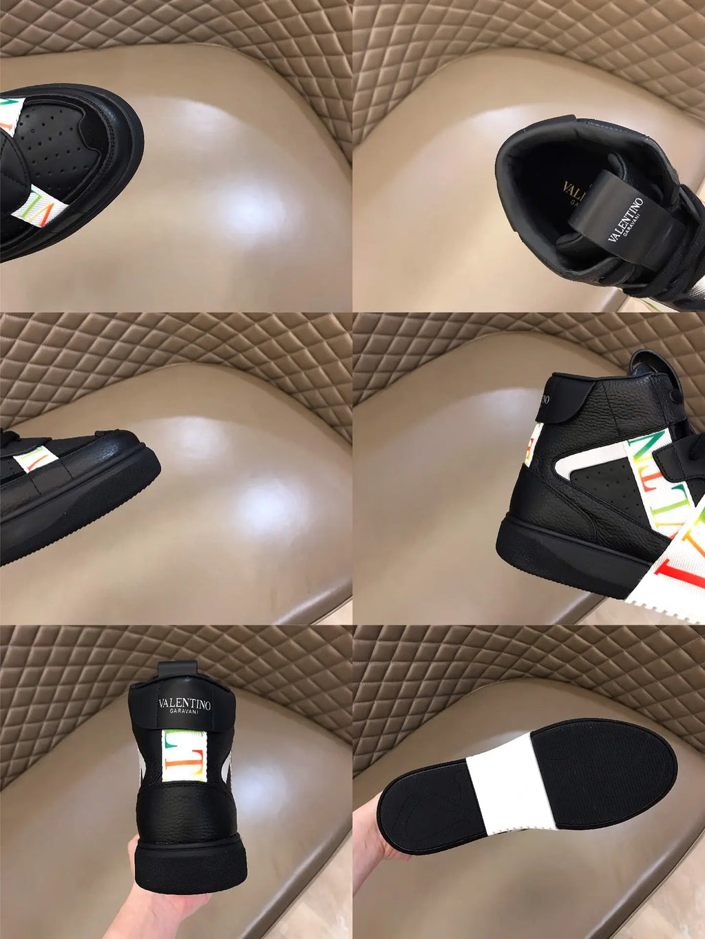 Valentino VL7N Black White Red Green Sneakers