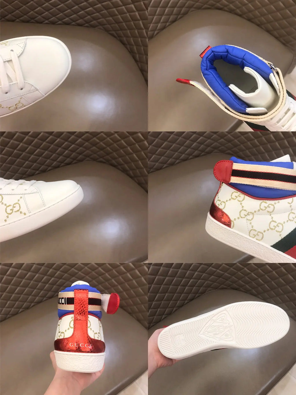 Gucci Ace GG White Red Sneakers