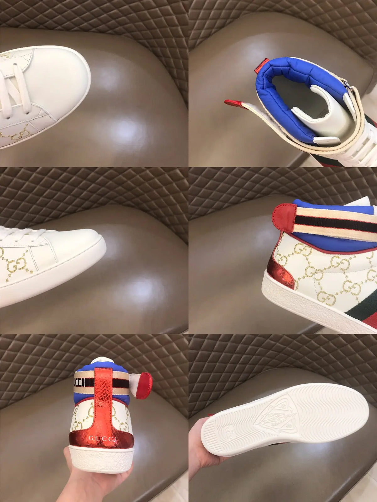 Gucci Ace GG White Red Sneakers