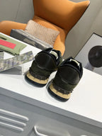 Valentino Rockrunner Green Black Camo Sneakers
