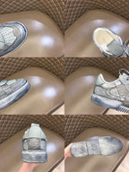 Valentino Garavani Light Grey Metallic Sneakers