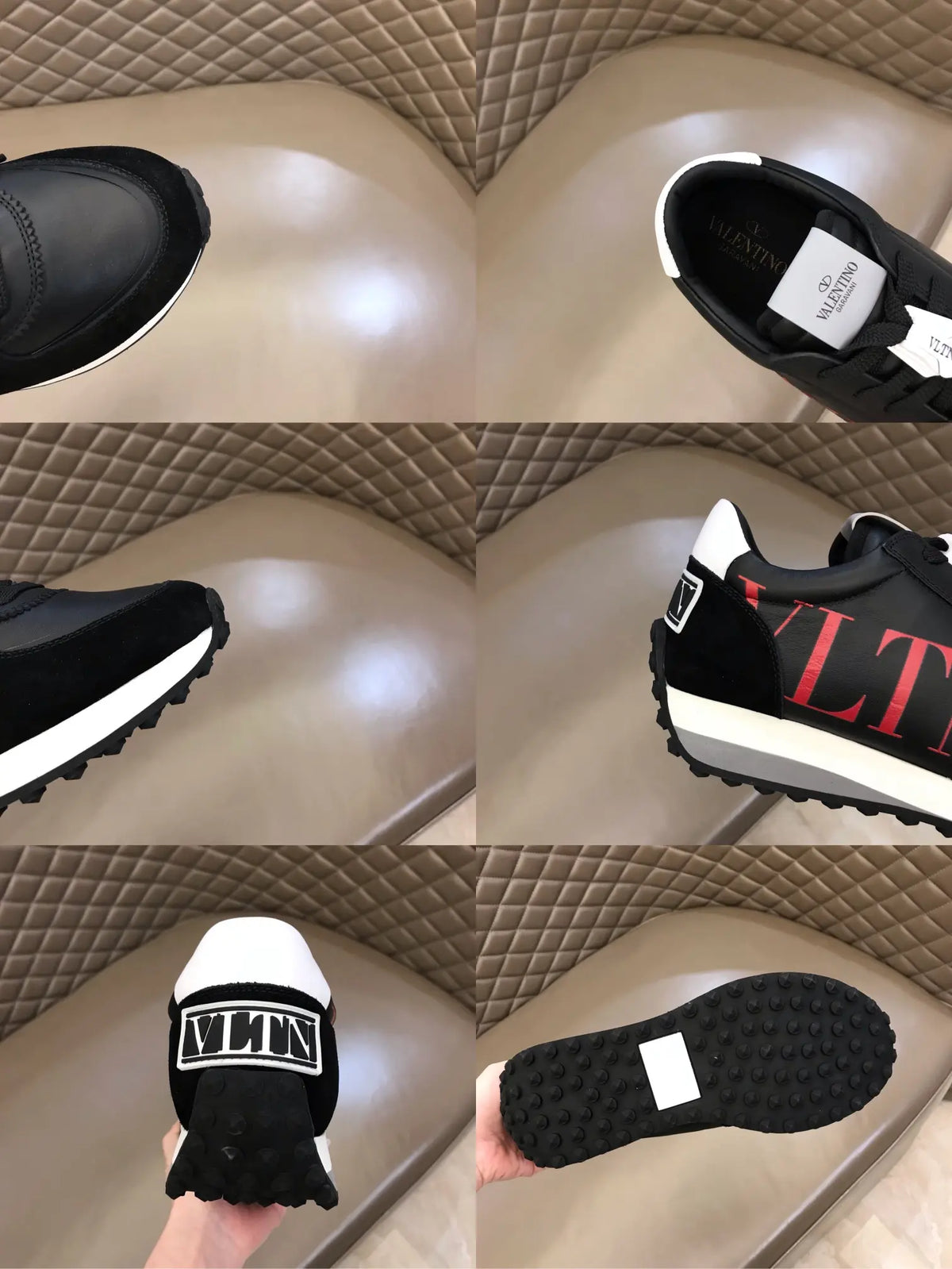 Valentino VLTN Black Red White Sneakers