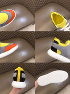 Hermes Grey Yellow Orange Black Sneakers