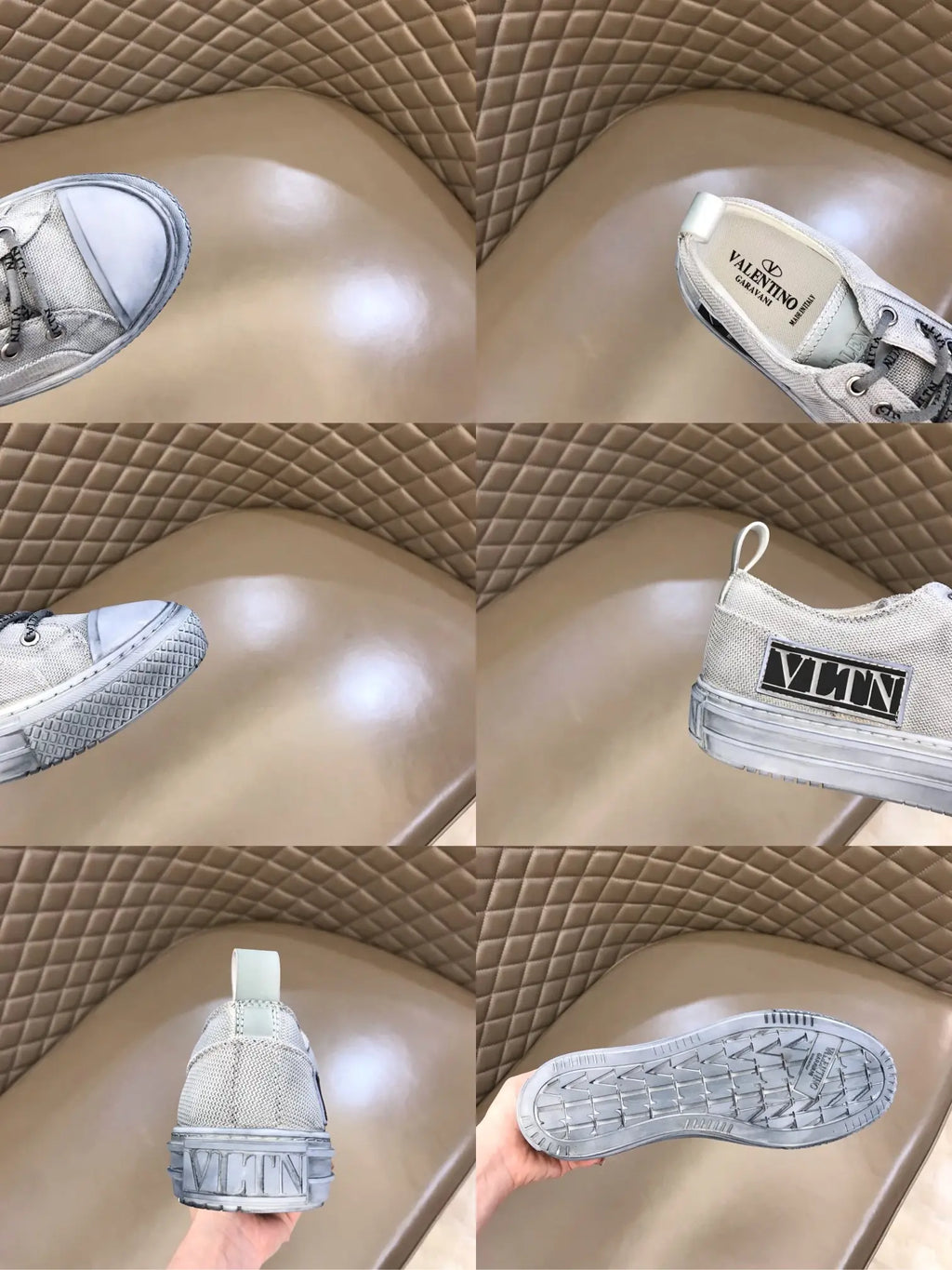 Valentino Garavani VLN Light Gray Sneakers