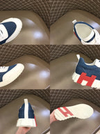 Hermes Blue White Sneakers