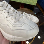 Gucci Red Heart Face White Sneakers